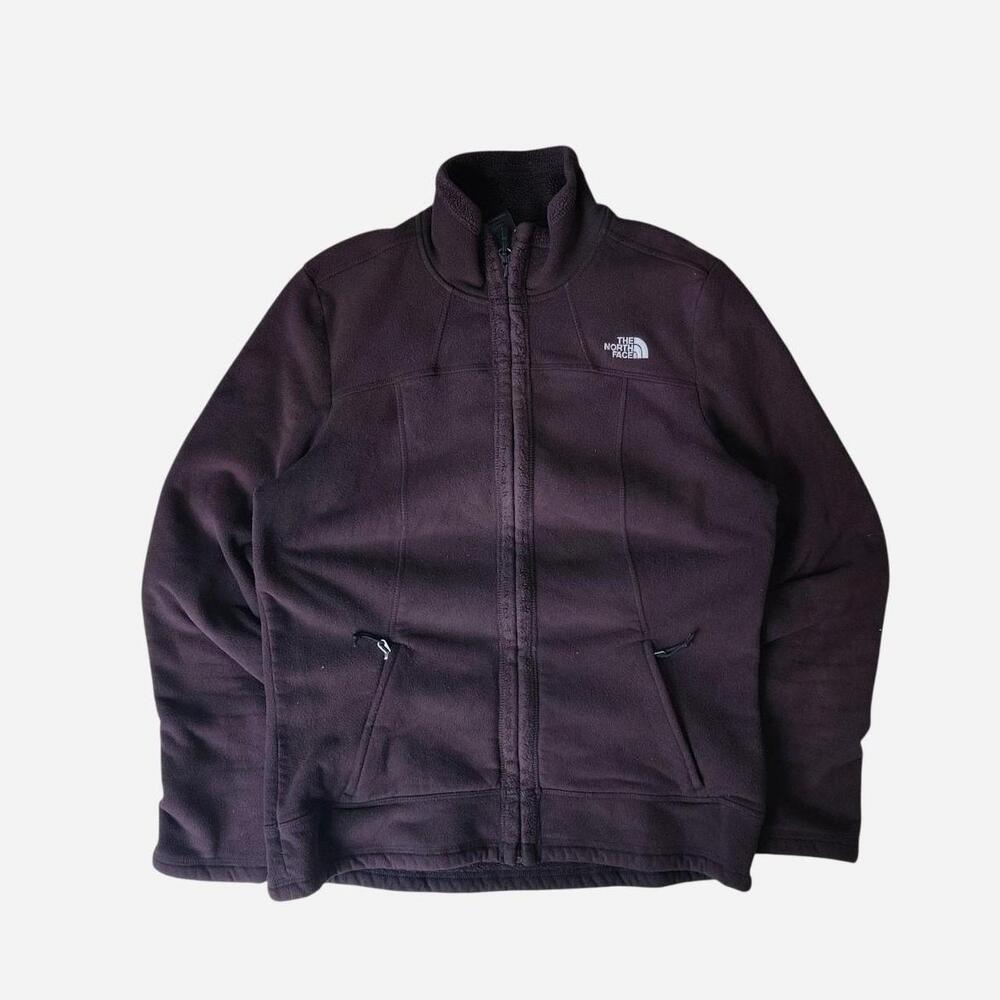The North Face black/brown fleece jacket